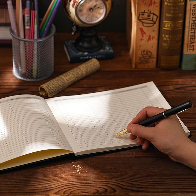 Affrolling 3 Pcs Visitor Log Book Set 120 Pages 8 7/8" x 7" Visitor Register - Image 7