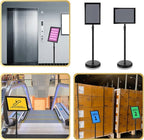 LEIFIDE 4 Pack Sign Holder Stand 8.5 x 11'' Adjustable Heavy Duty Pedestal - Image 7
