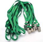 Beebel Green Lanyards 100 Pack Nylon Flat Badge Lanyard - Image 3