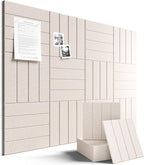 Fluxynara Felt Bulletin Board Tiles Large 48" x 36" Cork Board Alternative-12 by FLUXYNARA