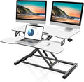FITUEYES Height Adjustable Standing Desk 32” Wide Sit to Stand Converter Stand by FITUEYES