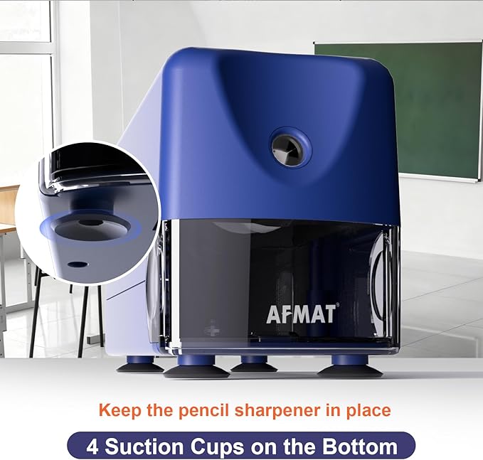 AFMAT Electric Pencil Sharpener, Cordless & Rechargeable, Heavy Duty Classroom - Image 7
