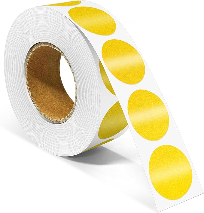 1 Inch Round Color Coding Labels, Round Color Dot Labels by Unknown