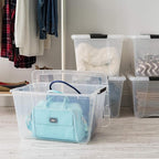 IRIS USA 54 Qt Stackable Plastic Storage Bins - Image 7