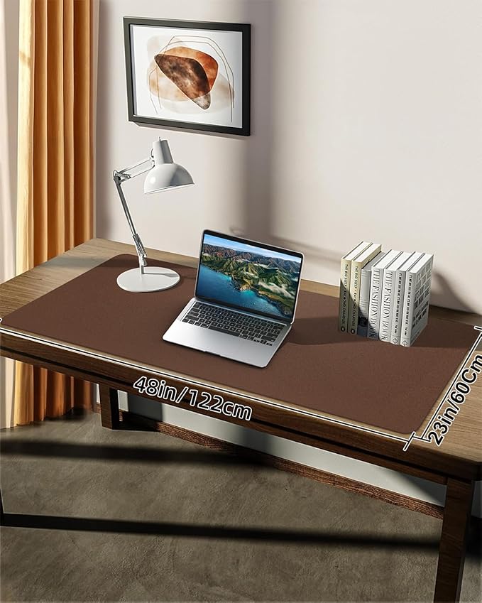 Desk mat Large, Leather Desk Pad Protector, Office Desk Mat, Mouse Pad - Image 7