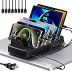 510W Fast Charging Station for Multiple Devices, 10 Port USB C Charger Station by COTOP