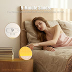 alarm clock sound machine sleeping, sunrise digital alarm, side view