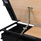 Drafting Table Drawing Desk Reclining Tiltable Tabletop Bundle Set with Stool and 2 Storage Drawers Art Writing Reading Workstation for Office and Home