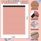 Fuutreo 8 Pcs 8.5'' x 11'' Colored Legal Pad Writing Pads Narrow Ruled 50 - Image 2