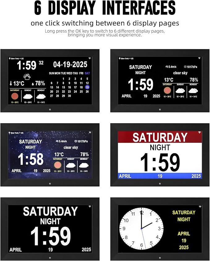 Memwake Digital Alarm Clock, Clock - Image 2