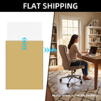 32x48 Inch Office Chair Mat for Carpet Floor, Flat Shipping | Heavy Duty Clear Plastic Rolling Chair Mat for Carpet, Under Computer Desk Chair Floor Mats Protector Carpeted Floors