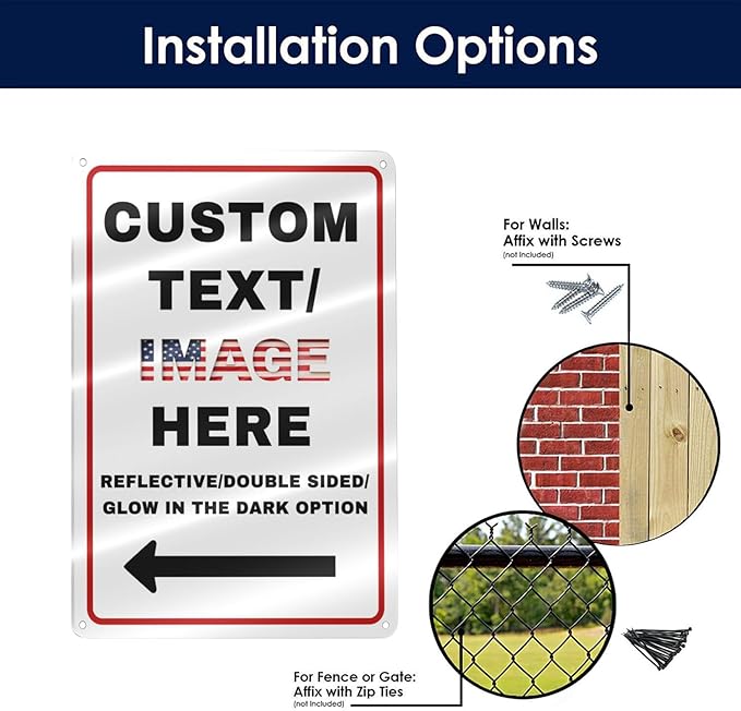 Custom Directional Arrow Sign Large, Personalized Metal Address Plaque - Image 8