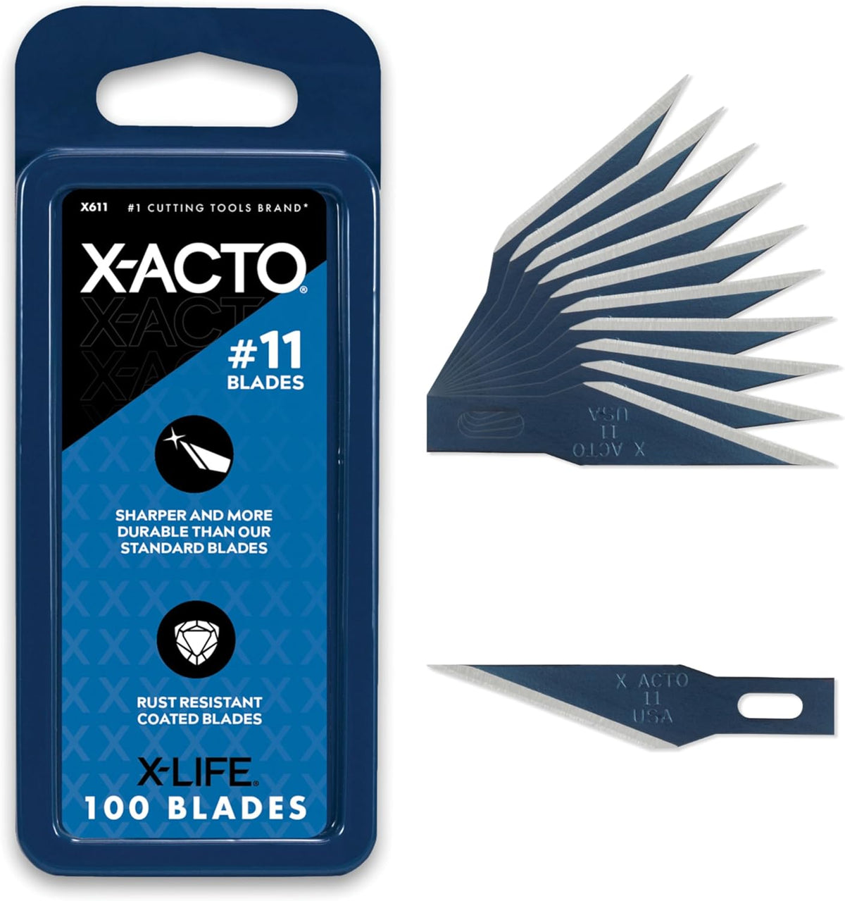 X-ACTO Knife Blades, # 11 Blades, Classic Fine Point, Pack Of 100 - Sharp, Du...