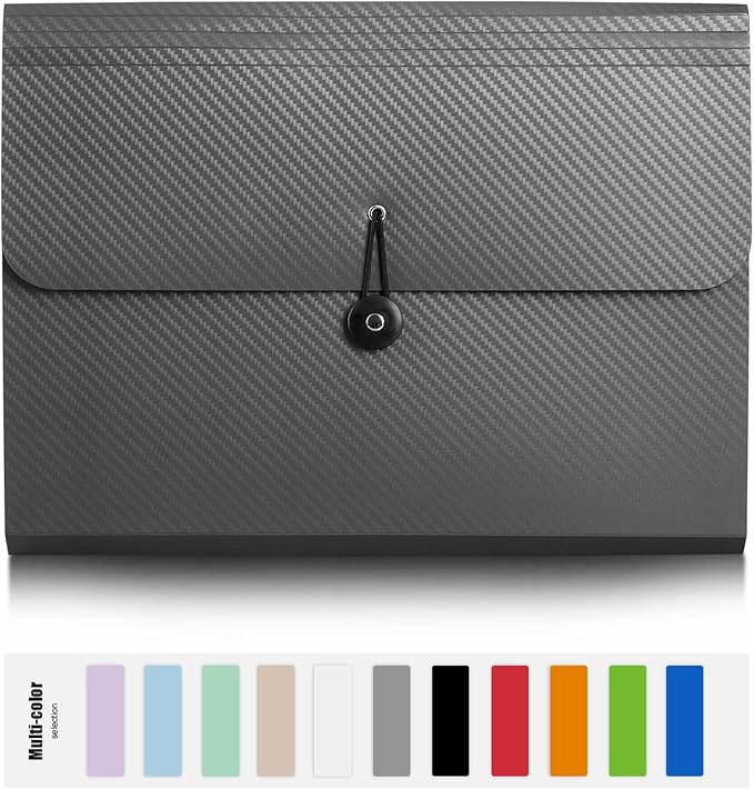 Nicfaec Expanding File Folder, File Organizer, 13 Pockets, File Organizer - Image 2