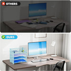 Marbrasse 4 Tier Paper Organizer Letter Tray - Image 5