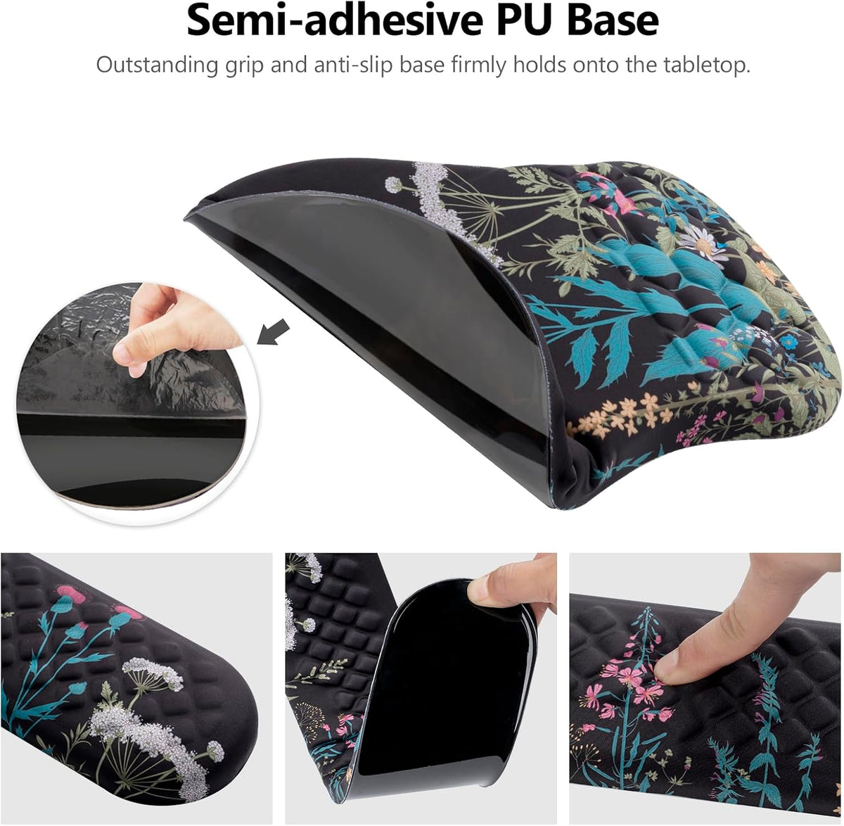 Mouse Pad Wrist Support, Laokiiy 2 in1 Keyboard Wrist Rest+ Ergonomic Mouse P...