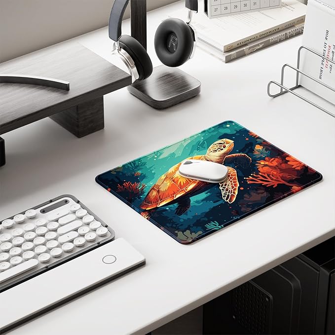 Auhoahsil Mouse Pad, 12 x 10 in Animals Theme Computer Mouse Pad - Image 6