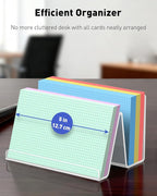 Uniclife 2 Pack 3x5 Index Card Holder, Index Card Organizer, Postcard Holder - Image 2