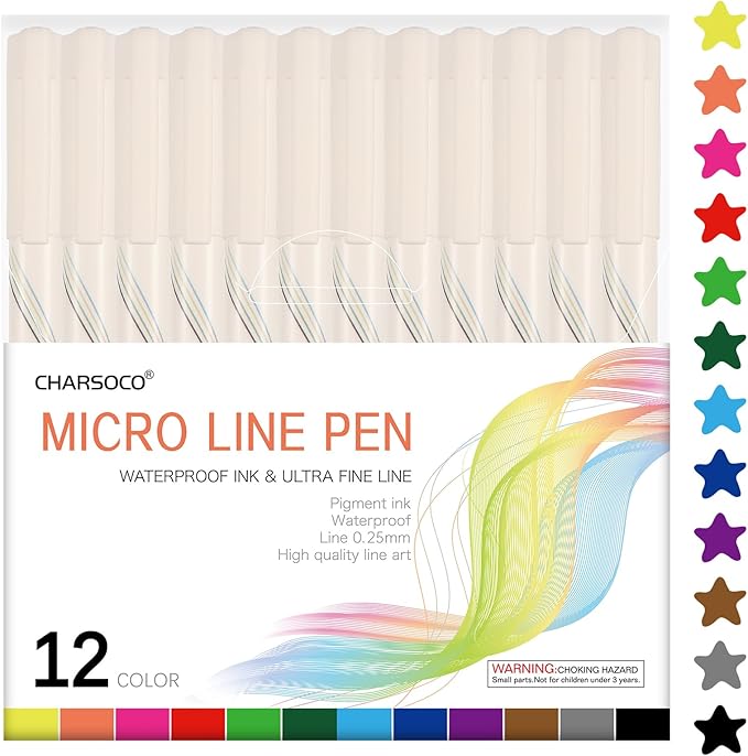 CHARSOCO 01 Micro Fine Point Pen Set - Image 7