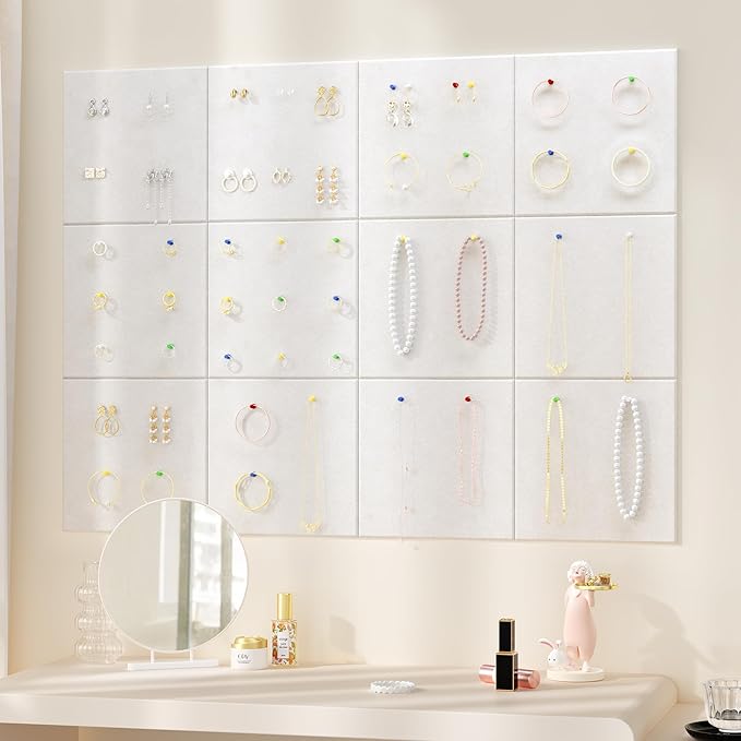 Neatsure Large Cork Board for Wall, 12 Panels Felt Tiles Tack Push Pin Board - Image 6