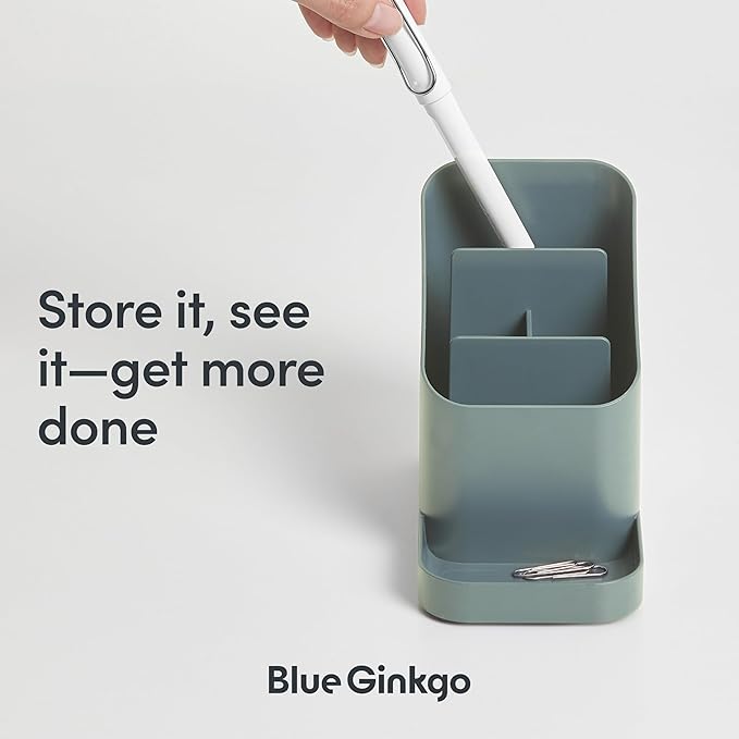 BLUE GINKGO Desk Holder – Korean-Made Office Organizer - Image 4