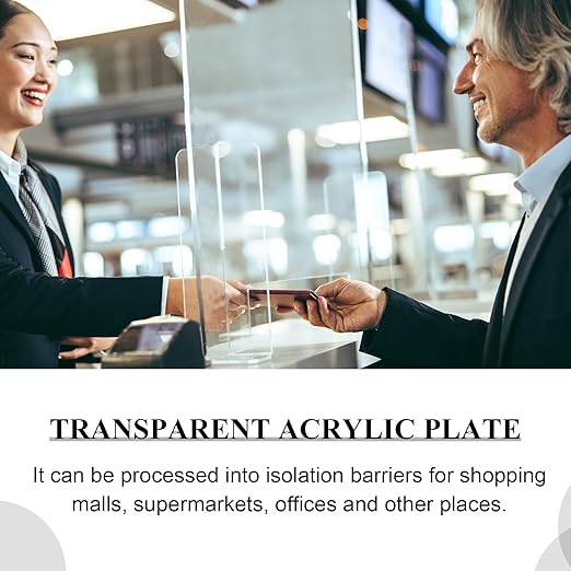 Roowest 3 Pcs 24 x 28 Inch, 1/4 Inch Thick Clear Acrylic Sheets Plastic Panels - Image 6