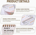 Tlenpo To Do List Notepad, 60 Sheets Daily Planner Notebook Organizer, Portable - Image 3