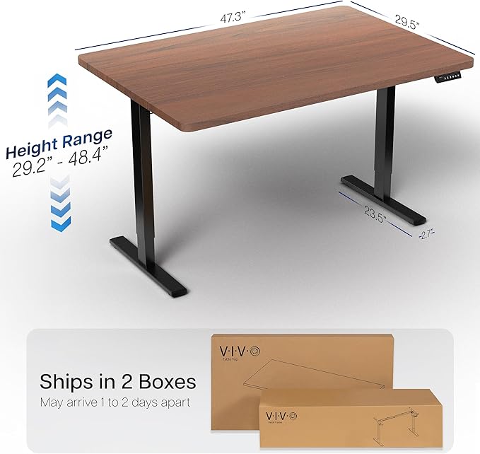 VIVO Electric 48 x 30 in Standing Desk, Memory Height Adjustment, 1B Series - Image 3