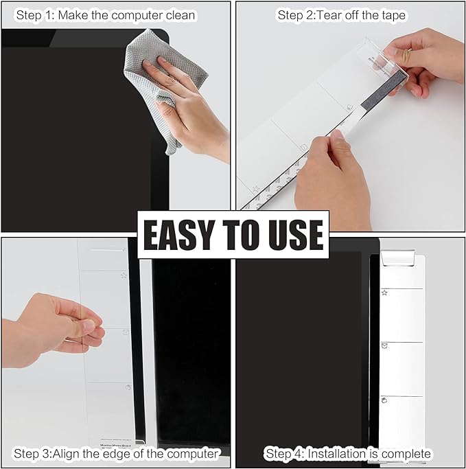 Office Desk Accessories 2pcs Multifunction Computer Monitor Memo Board - Image 4