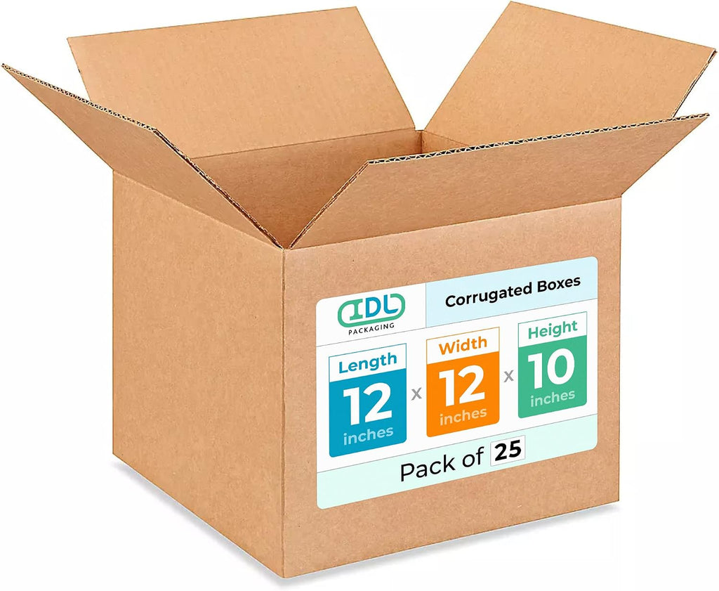Medium Moving & Shipping Boxes 12"L x 12"W x 10"H