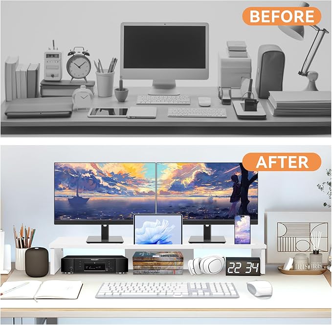 Qupui Dual Monitor Stand Riser - Image 4
