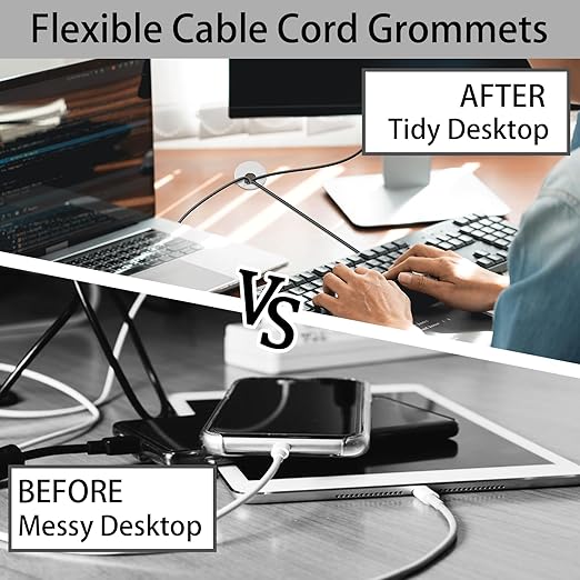 1.5 Inch Desk Grommet, 13 Pieces Cable Grommet, Desk Hole Cover - Image 6