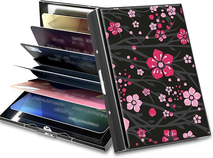 BWEGRHE Slim Credit Card Holder, Aluminum Minimalist Hard Case Pocket-Sized by BWEGRHE