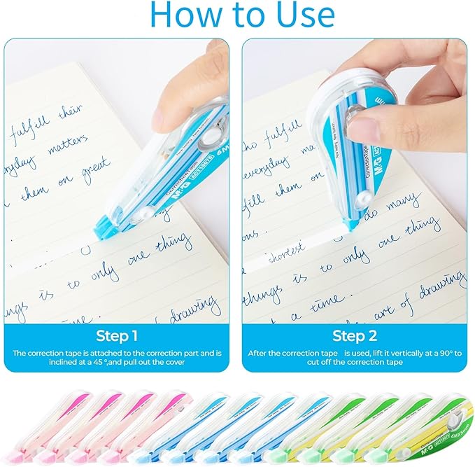 M&G 12 pack Correction Tape，19.7 feet correction tape, Office Products - Image 4