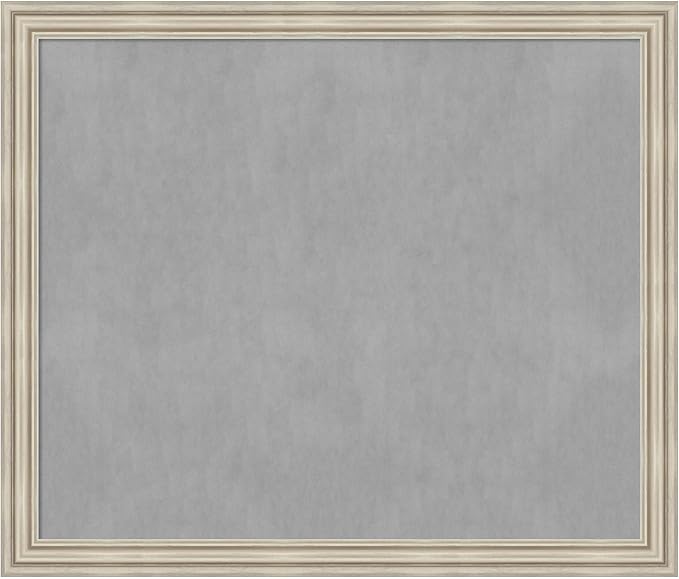 Amanti Art Silver Framed Magnetic Board 46x54 Oversize Vision Board by AmantiArt