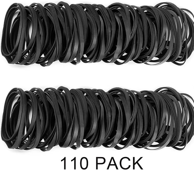 AMUU Rubber Bands Black Size #64 About 0.5 lb 110 Pcs Tactical Rubber Bands - Image 5