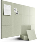 Fluxynara Large Felt Bulletin Board 48" x 36" Cork Board Alternative-12 Pack by FLUXYNARA