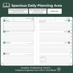 IN-LUXPRO Planner 2026 Daily Weekly and Monthly, 12 Months Spiral Bound - Image 3
