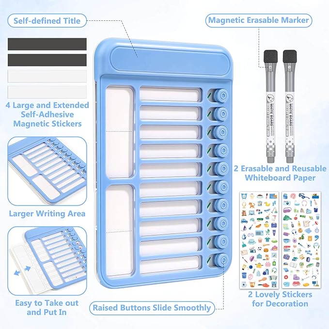 Audab 2Pcs Dry Erase Chore Chart - Image 4