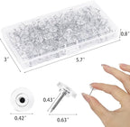 300Pcs Clear Push Pins，Flat Thumb Tacks - Image 2