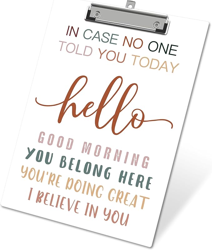 APIILVPQ Motivational Clipboard，Mental Health Clipboards by Unknown