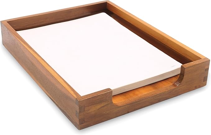 KOLWOVEN Wood Letter Tray -Load Documents Tray - Image 4