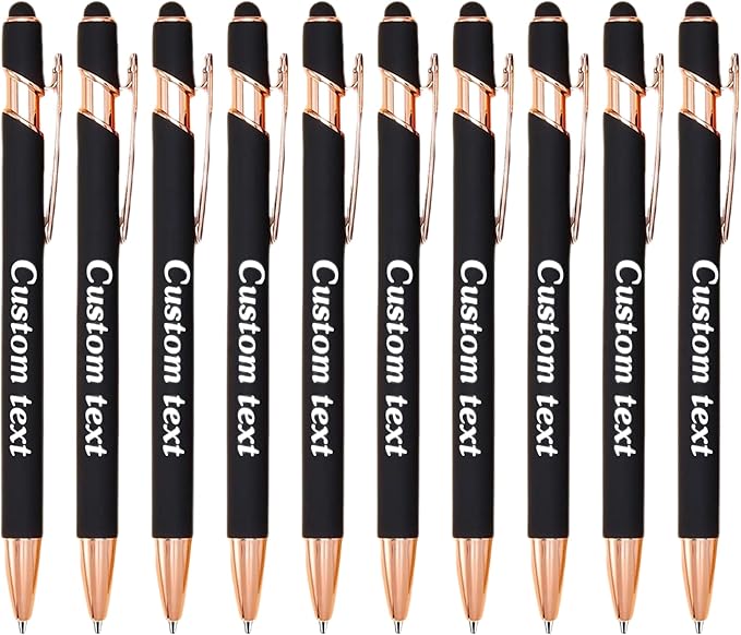 CRME Personalized Pens with Stylus Custom Pens in Bulk Customized Pen Engraved by Unknown