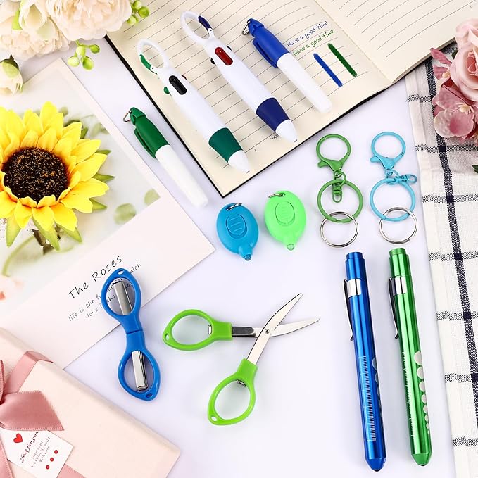 12 pcs Nurse Pen Set Two Colors Blue Green Include Permanent Marker Pen Pen - Image 7