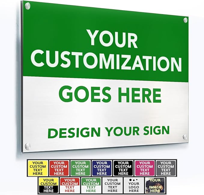 SPEEDYORDERS Custom Outdoor Metal Signs, Personalized Aluminum Signs, by SpeedyOrders