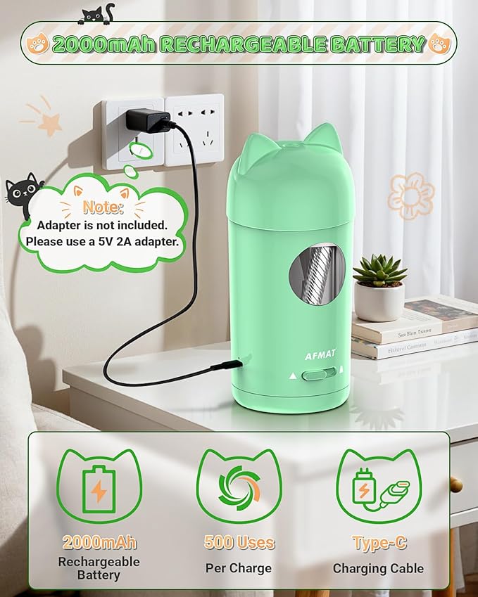 AFMAT Electric Pencil Sharpener, Fully Automatic Pencil Sharpener - Image 5