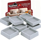 Furniture Coasters, Rubber Furniture Feet, Anti Slide Floor Protector by Yelanon