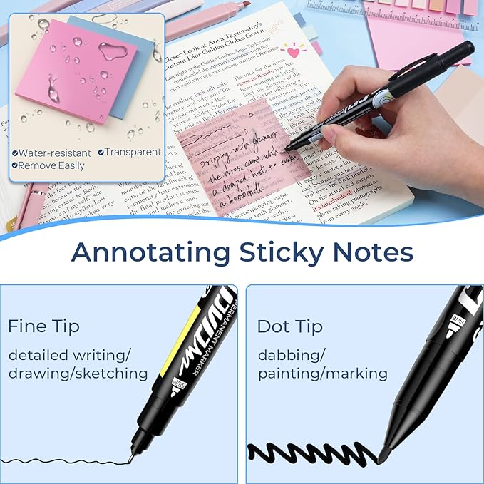 Nicpro 62 PCS Aesthetic Book Annotation Kit - Image 5