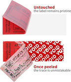 ChtepTamper 100 Pieces Total Transfer Tamper-Evident Stickers Security Labels - Image 3