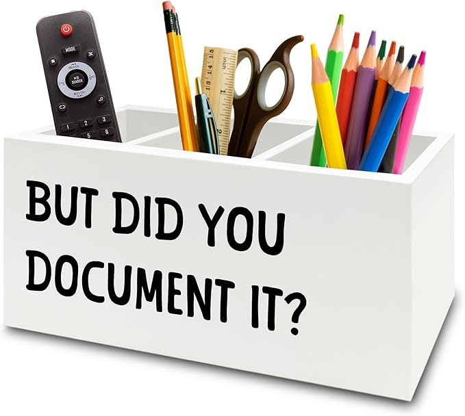 XPH Funny But Did You Document It Pen Pencil Holder Organizer by XPH